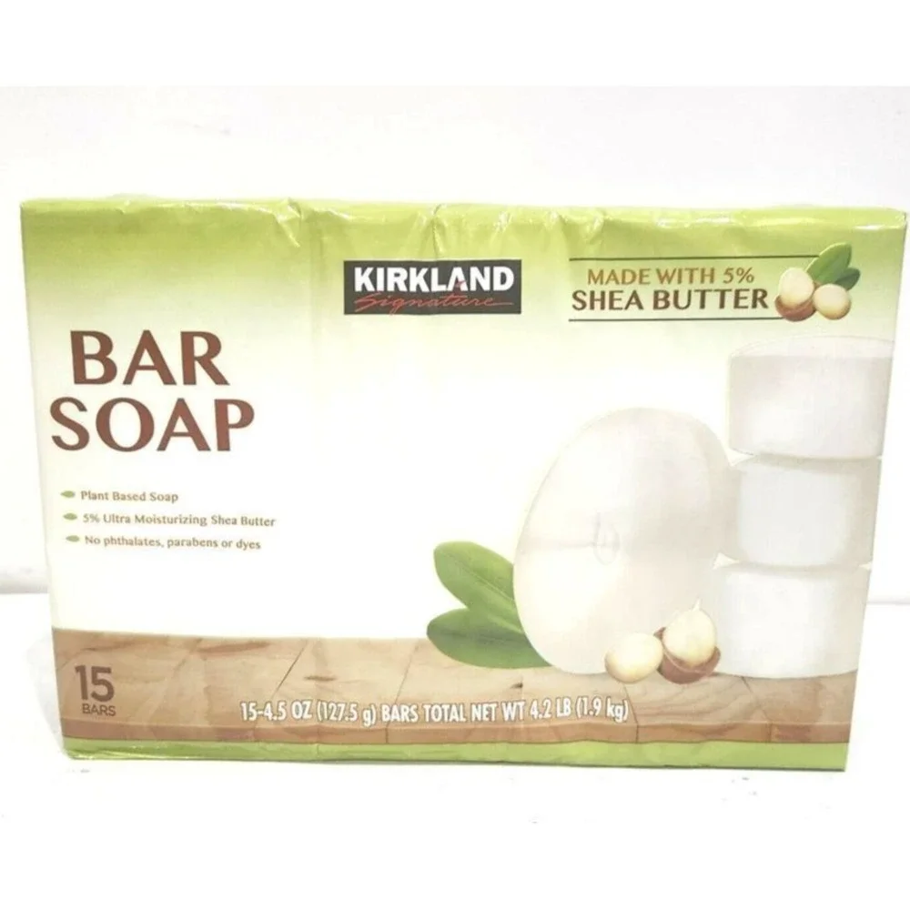 Kirkland Signature Shea Butter Bar Soap‎ 15-Pack 4.5 oz Moisturizing